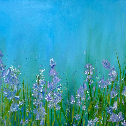 "Wild Blue Spring", Original Oil Painting. 20x24", oil on canvas.