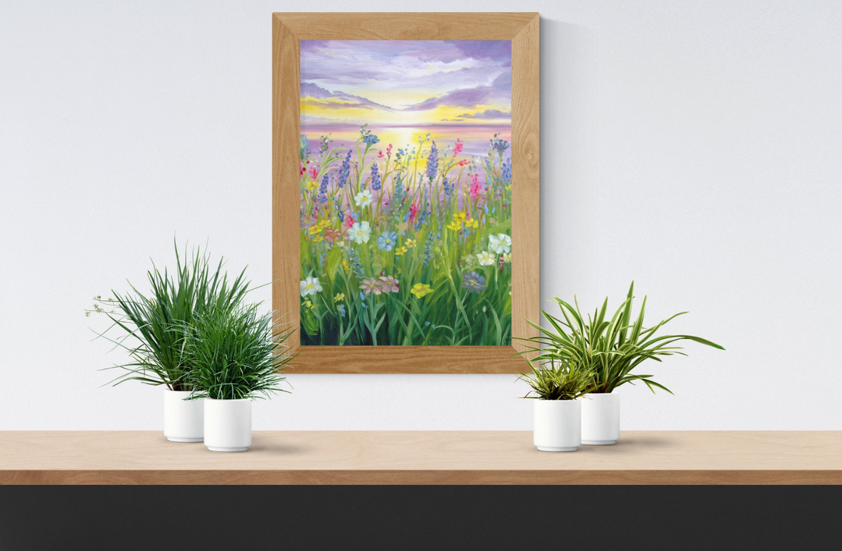 Wildflowers at Dusk Giclèe Print - 16x12”