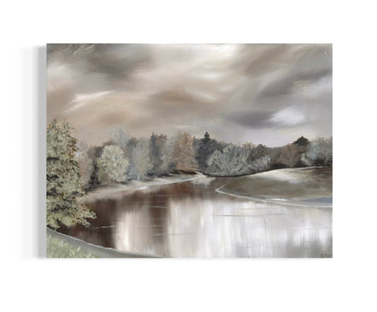 Sefton Park Lake - Small 6x8" Print
