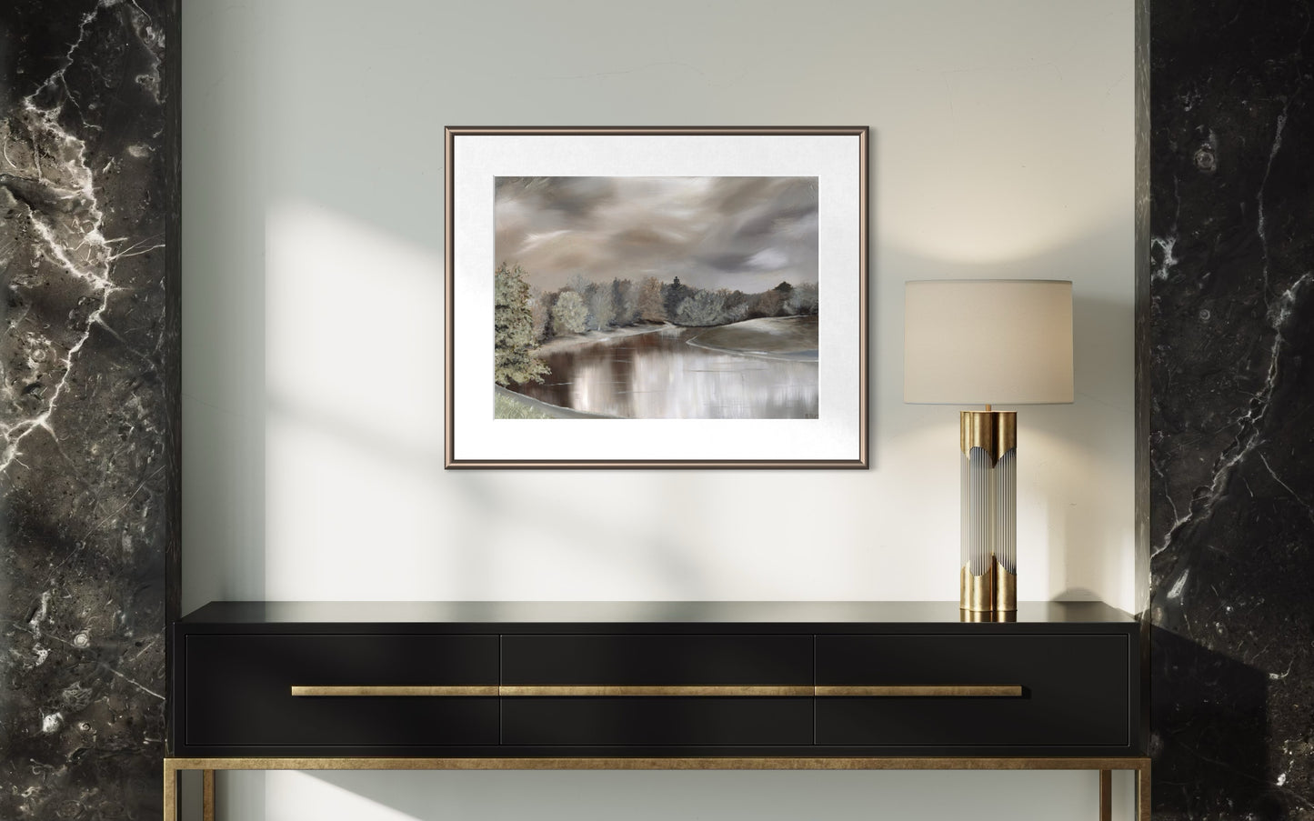 Sefton Park Lake - Large 18x24" Giclèe Print